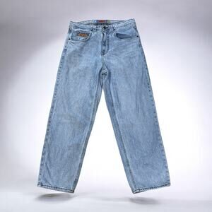 Vintage Empyre Relax Womens Blue Denim Baggy Skater Jeans Size 30 Y2K